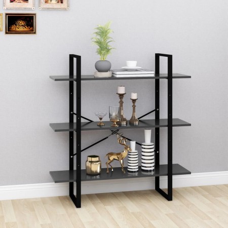 Gray plywood shelving 100x30x105 cm by vidaXL, Bookcases and shelves - Ref: Foro24-806549, Price: 39,24 €, Discount: %