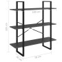 Gray plywood shelving 100x30x105 cm by vidaXL, Bookcases and shelves - Ref: Foro24-806549, Price: 39,24 €, Discount: %