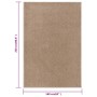 Brown short pile rug 160x230 cm by vidaXL, Rugs - Ref: Foro24-340357, Price: 74,98 €, Discount: %