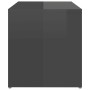 Glossy gray plywood side table 59x36x38 cm by vidaXL, Side tables - Ref: Foro24-806704, Price: 29,99 €, Discount: %