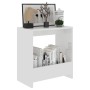 Glossy white plywood side table 50x26x50 cm by vidaXL, Side tables - Ref: Foro24-806693, Price: 34,01 €, Discount: %