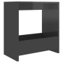 Glossy gray plywood side table 50x26x50 cm by vidaXL, Side tables - Ref: Foro24-806695, Price: 29,68 €, Discount: %