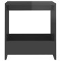 Glossy gray plywood side table 50x26x50 cm by vidaXL, Side tables - Ref: Foro24-806695, Price: 29,68 €, Discount: %