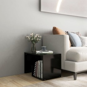 Black plywood side table 59x36x38 cm by vidaXL, Side tables - Ref: Foro24-806697, Price: 34,21 €, Discount: %