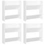 Wall shoe racks 4 pcs white plywood 60x18x60cm by vidaXL, Shoe racks and shoe organizers - Ref: Foro24-806716, Price: 81,82 €...