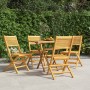 Folding garden chairs 4 pcs solid teak wood 47x62x90 cm by vidaXL, Garden chairs - Ref: Foro24-3155064, Price: 274,73 €, Disc...