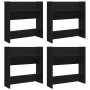 Wall shoe racks 4 pcs black plywood 60x18x60 cm by vidaXL, Shoe racks and shoe organizers - Ref: Foro24-806719, Price: 59,44 ...