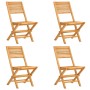 Folding garden chairs 4 pcs solid teak wood 47x62x90 cm by vidaXL, Garden chairs - Ref: Foro24-3155064, Price: 274,73 €, Disc...