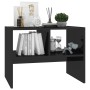 Glossy black plywood side table 60x40x45 cm by vidaXL, Side tables - Ref: Foro24-806712, Price: 34,99 €, Discount: %