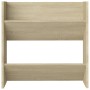 Wall shoe racks 4 units Sonoma oak plywood 60x18x60 cm by vidaXL, Shoe racks and shoe organizers - Ref: Foro24-806725, Price:...