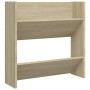 Wall shoe racks 4 units Sonoma oak plywood 60x18x60 cm by vidaXL, Shoe racks and shoe organizers - Ref: Foro24-806725, Price:...