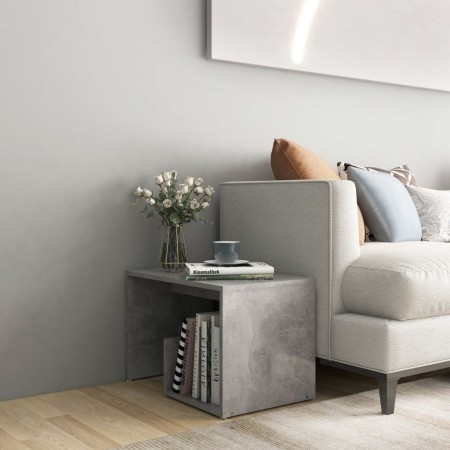 Concrete gray plywood side table 59x36x38 cm by vidaXL, Side tables - Ref: Foro24-806700, Price: 34,19 €, Discount: %