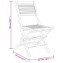 Folding garden chairs 4 pcs solid teak wood 47x62x90 cm by vidaXL, Garden chairs - Ref: Foro24-3155064, Price: 274,73 €, Disc...