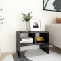 Side table made of shiny gray plywood, measuring 60x40x45 cm. by vidaXL, Side tables - Ref: Foro24-806713, Price: 34,99 €, Di...