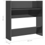 Wall shoe racks 4 units glossy gray plywood 60x18x60 cm by vidaXL, Shoe racks and shoe organizers - Ref: Foro24-806740, Price...