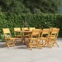 Folding garden chairs 8 pcs solid teak wood 47x61x90 cm by vidaXL, Garden chairs - Ref: Foro24-3155060, Price: 516,74 €, Disc...