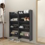 Wall shoe racks 4 pcs gray plywood 60x18x60 cm by vidaXL, Shoe racks and shoe organizers - Ref: Foro24-806722, Price: 56,68 €...