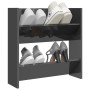 Glossy gray plywood wall shoe rack 60x18x60 cm by vidaXL, Shoe racks and shoe organizers - Ref: Foro24-806738, Price: 24,99 €...