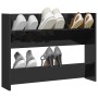 Glossy black plywood wall shoe rack 80x18x60 cm by vidaXL, Shoe racks and shoe organizers - Ref: Foro24-806755, Price: 22,30 ...