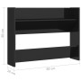 Glossy black plywood wall shoe rack 80x18x60 cm by vidaXL, Shoe racks and shoe organizers - Ref: Foro24-806755, Price: 22,30 ...