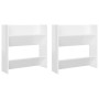 Wall shoe racks 2 pcs glossy white plywood 60x18x60cm by vidaXL, Shoe racks and shoe organizers - Ref: Foro24-806733, Price: ...