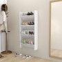 Wall shoe racks 2 pcs glossy white plywood 60x18x60cm by vidaXL, Shoe racks and shoe organizers - Ref: Foro24-806733, Price: ...