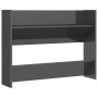 Wall-mounted shoe racks 2 units plywood glossy gray 80x18x60 cm by vidaXL, Shoe racks and shoe organizers - Ref: Foro24-80675...