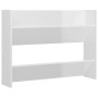 Glossy white plywood wall shoe rack 80x18x90cm by vidaXL, Shoe racks and shoe organizers - Ref: Foro24-806753, Price: 31,99 €...