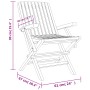 Folding garden chairs 6 pcs solid teak wood 61x67x90 cm by vidaXL, Garden chairs - Ref: Foro24-3155056, Price: 438,13 €, Disc...