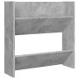 Zapateros de pared 4 uds contrachapada gris hormigón 60x18x60cm de vidaXL, Zapateros y organizadores de calzado - Ref: Foro24...