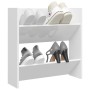 Glossy white plywood wall shoe rack 60x18x60cm by vidaXL, Shoe racks and shoe organizers - Ref: Foro24-806732, Price: 32,88 €...