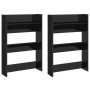 Wall shoe racks 2 pcs glossy black plywood 60x18x90 cm by vidaXL, Shoe racks and shoe organizers - Ref: Foro24-806774, Price:...