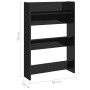 Wall shoe racks 2 pcs glossy black plywood 60x18x90 cm by vidaXL, Shoe racks and shoe organizers - Ref: Foro24-806774, Price:...