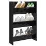 Glossy black plywood wall shoe rack 60x18x90 cm by vidaXL, Shoe racks and shoe organizers - Ref: Foro24-806773, Price: 25,99 ...