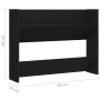 Wall shoe racks 2 pcs black plywood 80x18x60 cm by vidaXL, Shoe racks and shoe organizers - Ref: Foro24-806744, Price: 45,99 ...