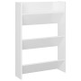 Glossy white plywood wall shoe rack 60x18x90cm by vidaXL, Shoe racks and shoe organizers - Ref: Foro24-806771, Price: 36,99 €...