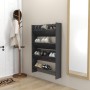 Wall shoe racks 2 pcs gray plywood 80x18x60 cm by vidaXL, Shoe racks and shoe organizers - Ref: Foro24-806746, Price: 46,99 €...