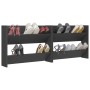 Wall shoe racks 2 pcs gray plywood 80x18x60 cm by vidaXL, Shoe racks and shoe organizers - Ref: Foro24-806746, Price: 46,99 €...