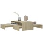 Stackable oak Sonoma plywood coffee table 100x100x26.5 cm by vidaXL, Coffee table - Ref: Foro24-806798, Price: 47,40 €, Disco...