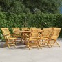 Folding garden chairs 8 pcs solid teak wood 56x63x90 cm by vidaXL, Garden chairs - Ref: Foro24-3155051, Price: 712,97 €, Disc...