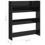 Wall shoe racks 2 pcs glossy black plywood 80x18x90 cm by vidaXL, Shoe racks and shoe organizers - Ref: Foro24-806792, Price:...