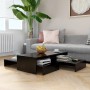 Stackable black plywood coffee table 100x100x26.5 cm by vidaXL, Coffee table - Ref: Foro24-806796, Price: 57,50 €, Discount: %