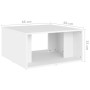 Coffee tables 4 pieces white plywood 33x33x33 cm by vidaXL, Coffee table - Ref: Foro24-806813, Price: 48,36 €, Discount: %