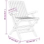 Folding garden chairs 8 pcs solid teak wood 61x67x90 cm by vidaXL, Garden chairs - Ref: Foro24-3155057, Price: 583,35 €, Disc...