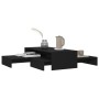 Stackable black plywood coffee table 100x100x26.5 cm by vidaXL, Coffee table - Ref: Foro24-806796, Price: 57,50 €, Discount: %