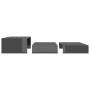 Set de mesas de centro apilables gris brillo 100x100x26,5 cm de vidaXL, Mesas de centro - Ref: Foro24-806803, Precio: 49,31 €...