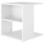 Mesa auxiliar de madera contrachapada blanco 45x45x48 cm de vidaXL, Mesas auxiliares - Ref: Foro24-806804, Precio: 24,15 €, D...