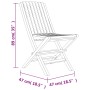 Folding garden chairs 6 pcs solid teak wood 47x47x89 cm by vidaXL, Garden chairs - Ref: Foro24-3155053, Price: 486,99 €, Disc...