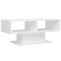 Mesa de centro contrachapada blanco brillante 103,5x50x44,5 cm de vidaXL, Mesas de centro - Ref: Foro24-806828, Precio: 62,22...