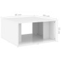 Coffee tables 4 pieces glossy white plywood 33x33x33 cm by vidaXL, Coffee table - Ref: Foro24-806819, Price: 39,99 €, Discoun...